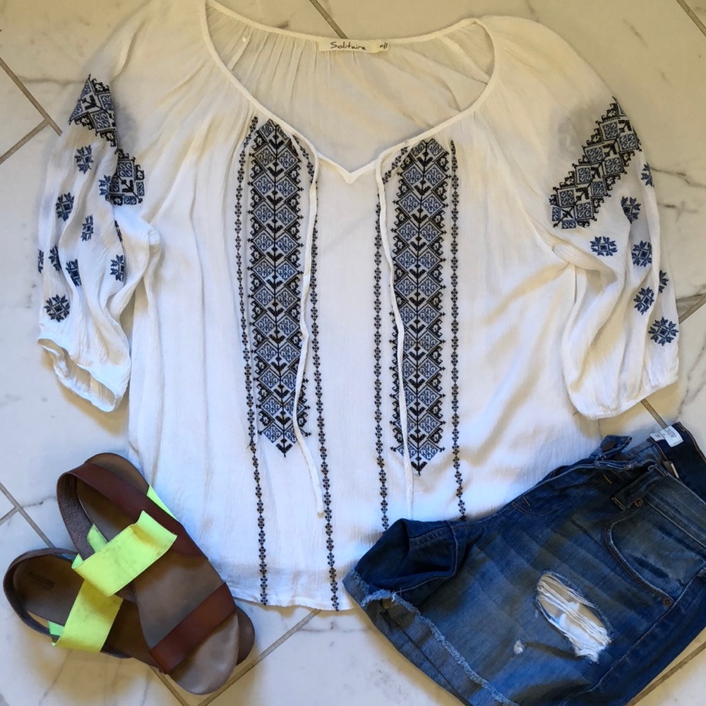 Solitaire bohemian blouse